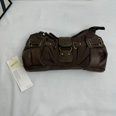 Distressed Vintage-Style Underarm Bag PinTow