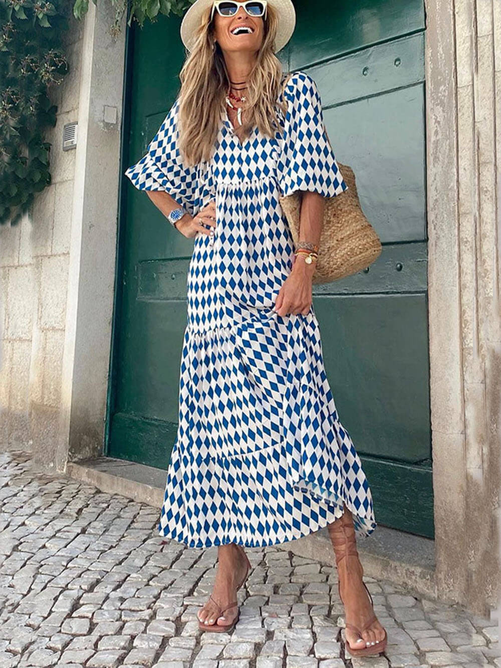 Bohemian Printed Maxi Dress Newgew Dresses