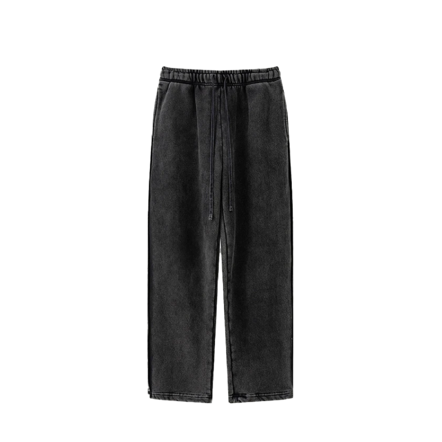 Essential Acid Wash Straight Leg Joggers Newgew