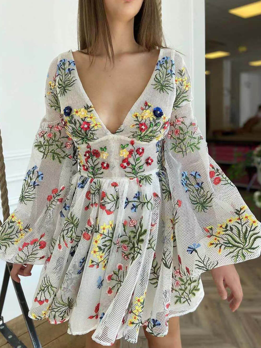 Design Sense Lantern Sleeve Dress Newgew Dresses