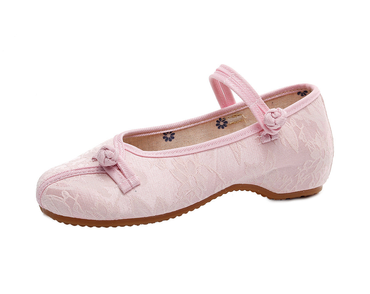 Embroidered Cotton Wedding Ethnic Style Tendon Canvas Shoes Newgew