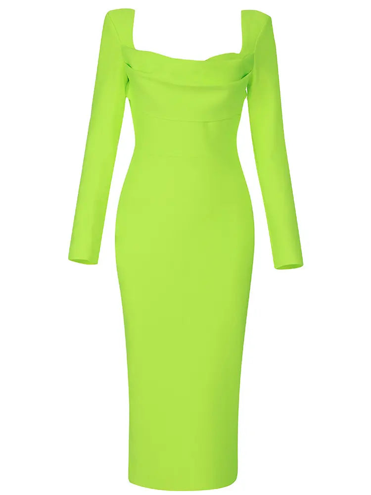 Bandage Square Neck Dress Newgew Dresses