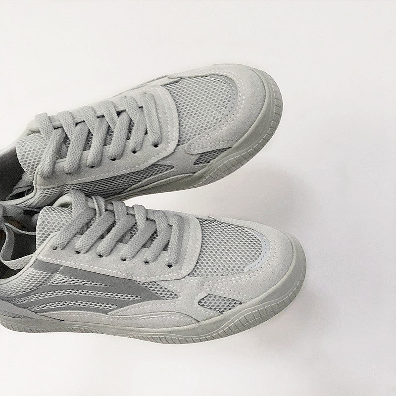 Women's Far Wave Hollow Breathable Summer Reflective Canvas Shoes Newgew