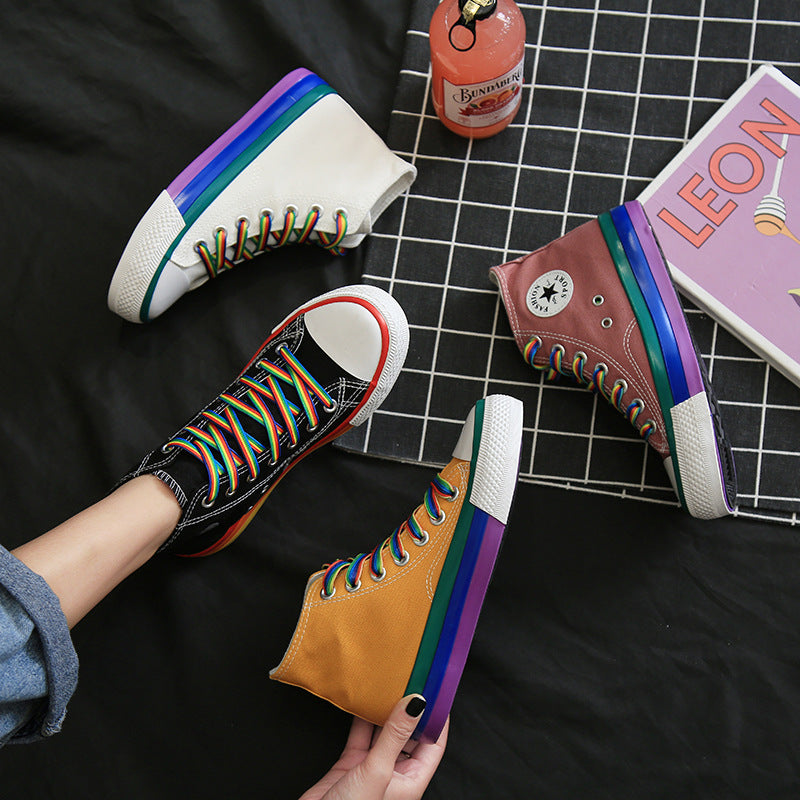 Women's Summer Flat Versatile Korean Style Canvas Shoes Newgew