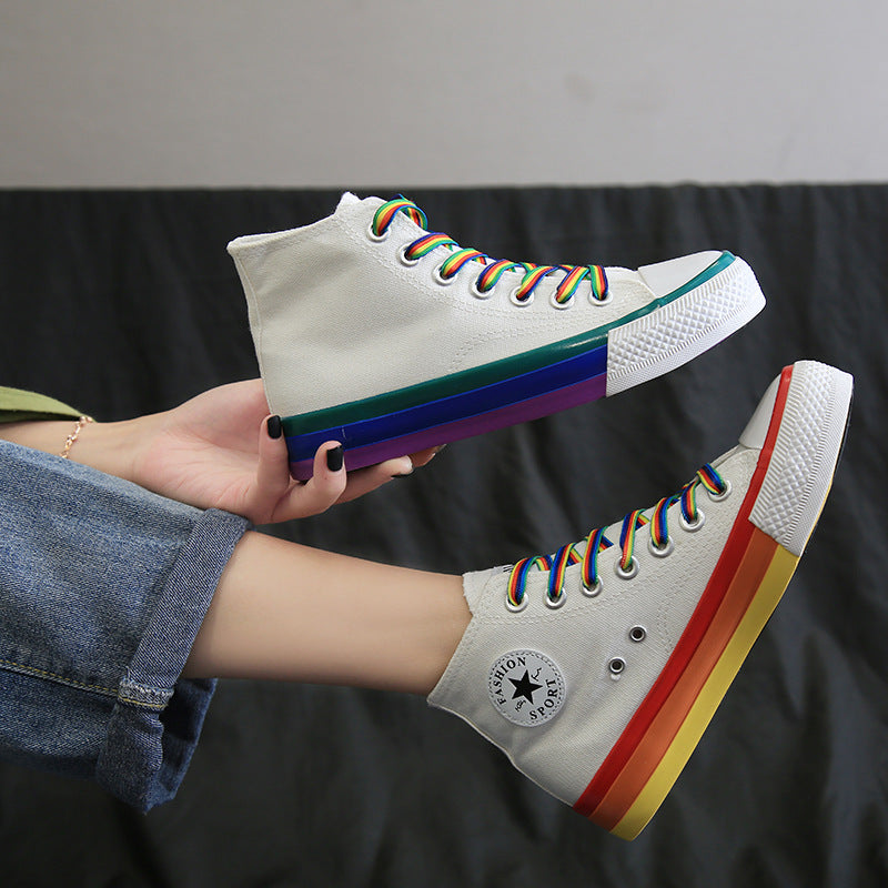 Women's Summer Flat Versatile Korean Style Canvas Shoes Newgew
