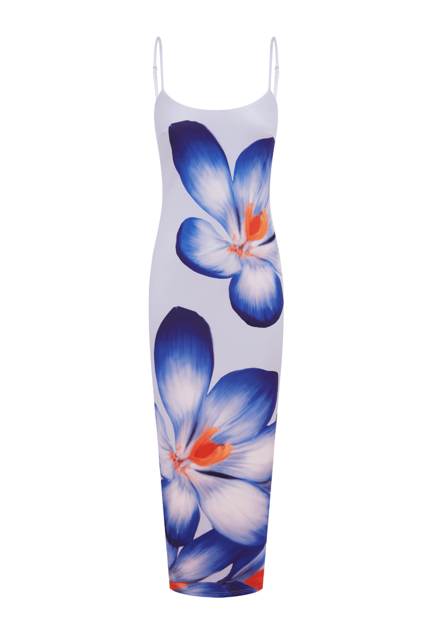 DEIA Midi Dress - Violet Flower Newgew Dresses