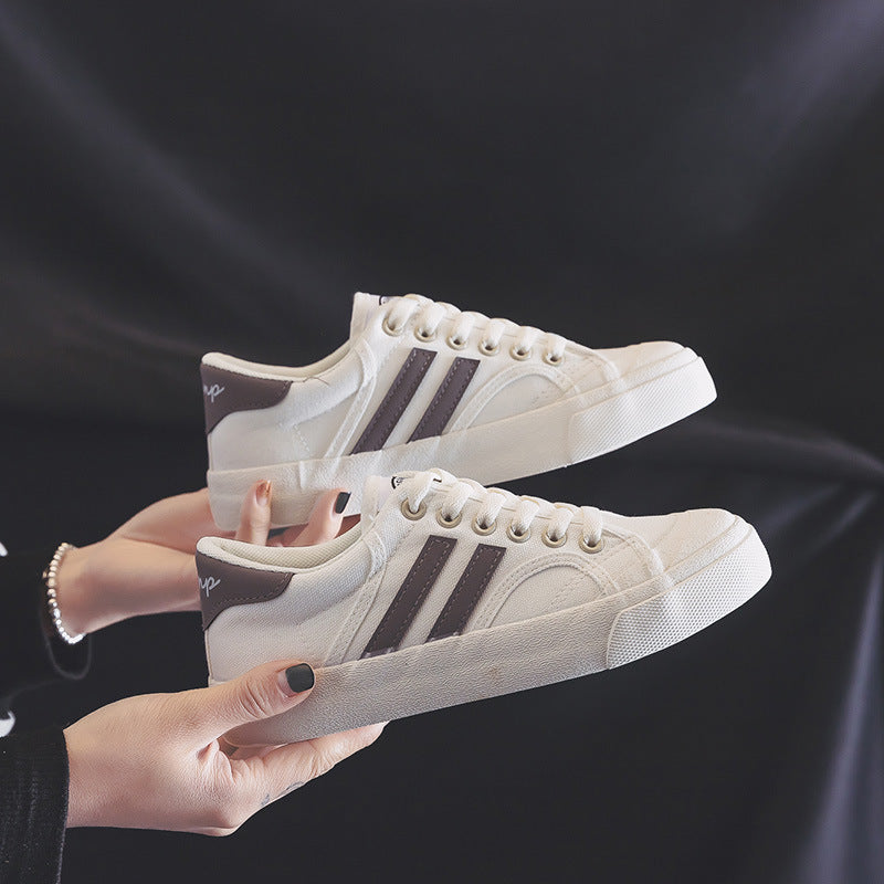 Small White Female Korean Wild Board Canvas Shoes Newgew