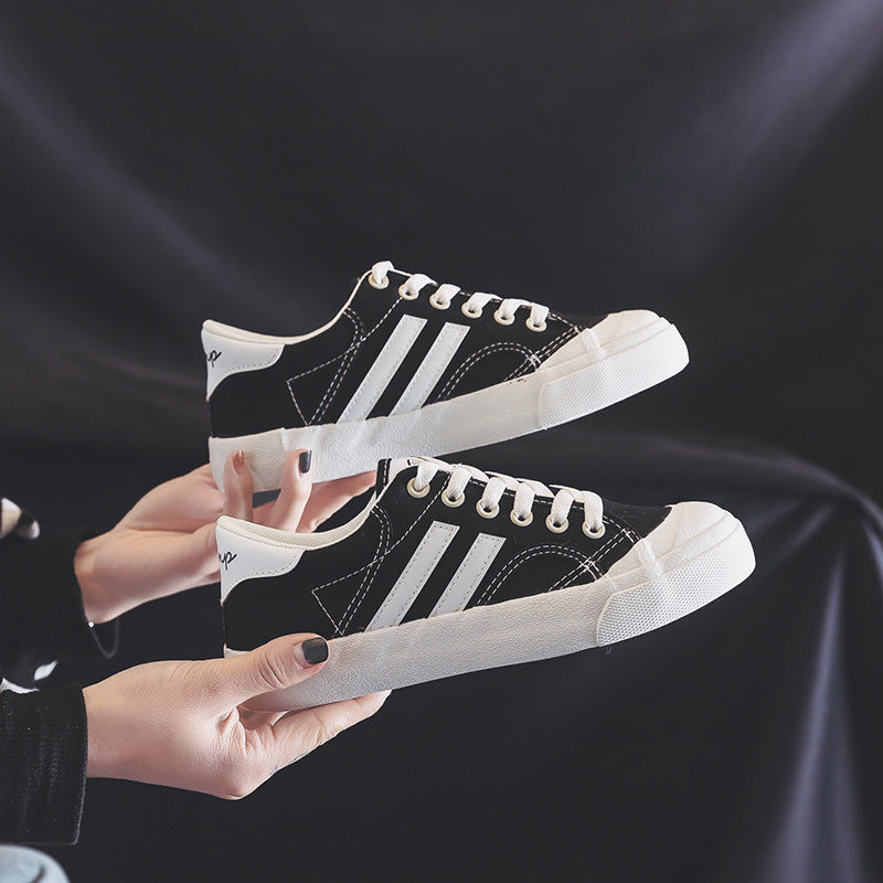 Small White Female Korean Wild Board Canvas Shoes Newgew