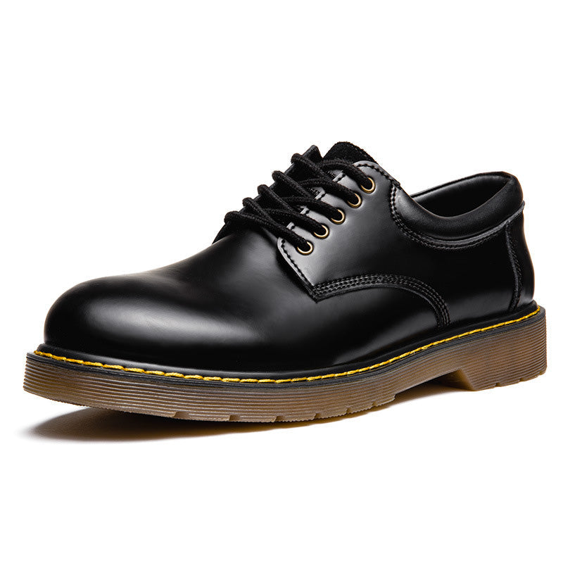Men Minimalist Leather Flat Casual Work Shoes Newgew Shoes