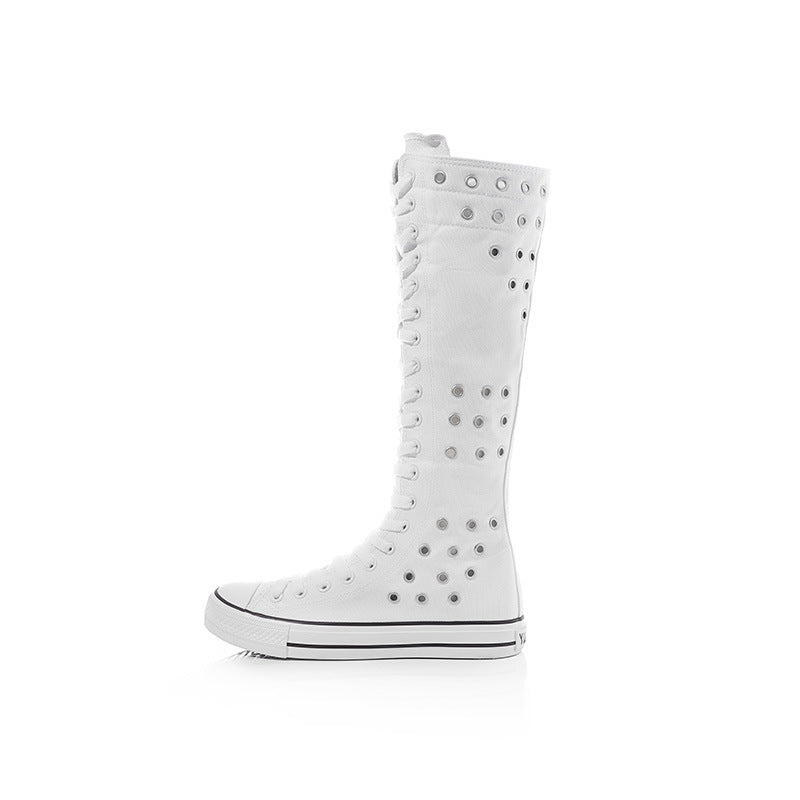 Pretty Innovative Women's Super Side Zip Canvas Shoes Newgew