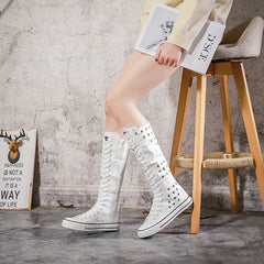 Pretty Innovative Women's Super Side Zip Canvas Shoes Newgew