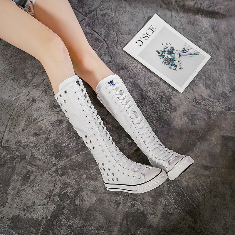 Pretty Innovative Women's Super Side Zip Canvas Shoes Newgew