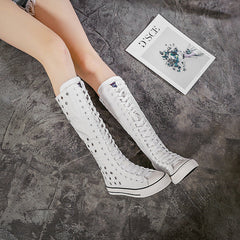 Pretty Innovative Women's Super Side Zip Canvas Shoes Newgew