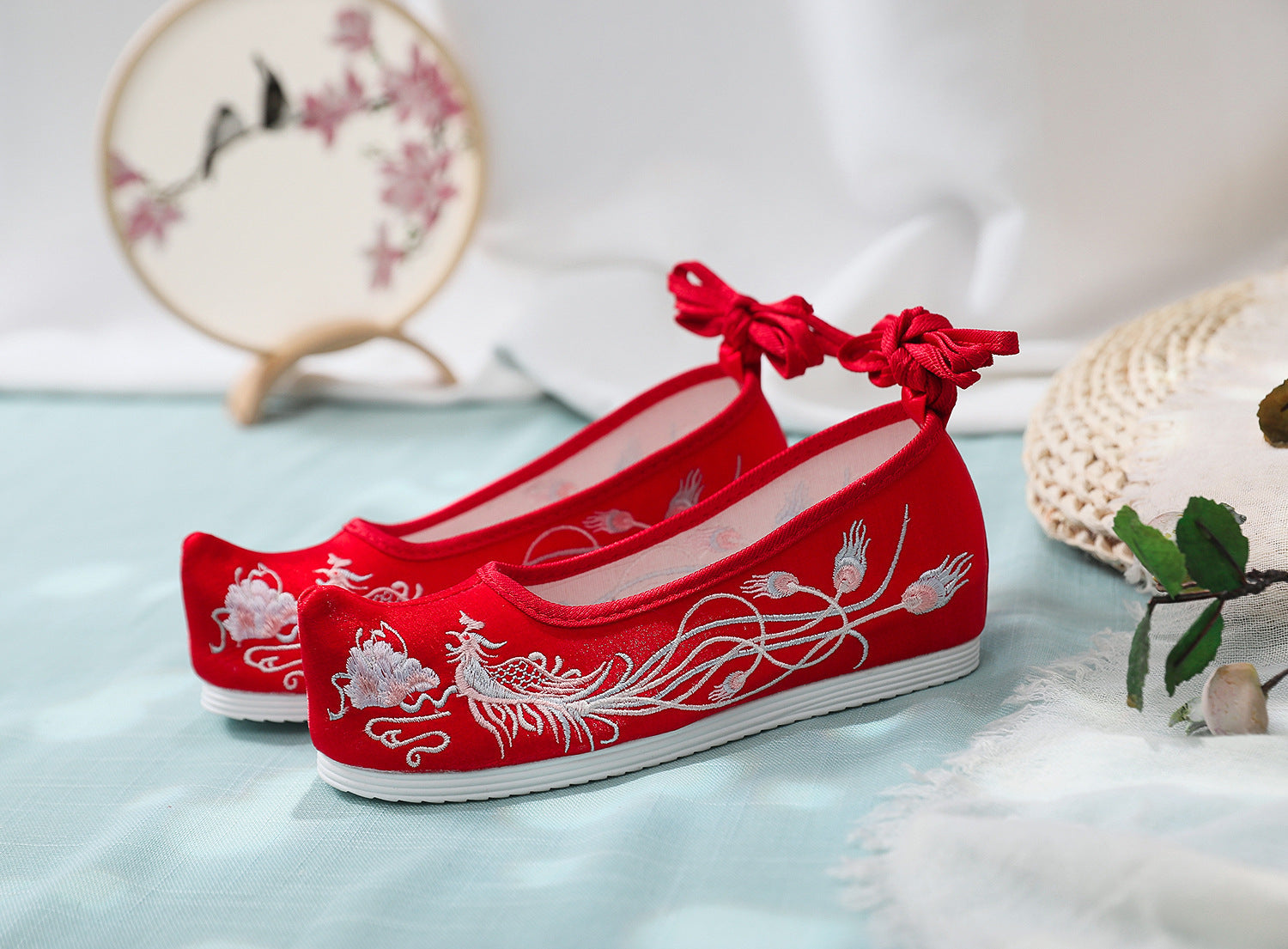 Increasing Insole Bow Antique Embroidered For Canvas Shoes Newgew