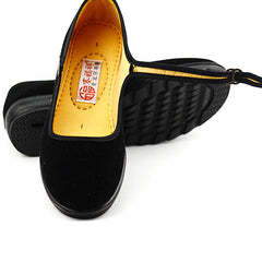 Women's Old Cloth Black Area Hotel Canvas Shoes Newgew