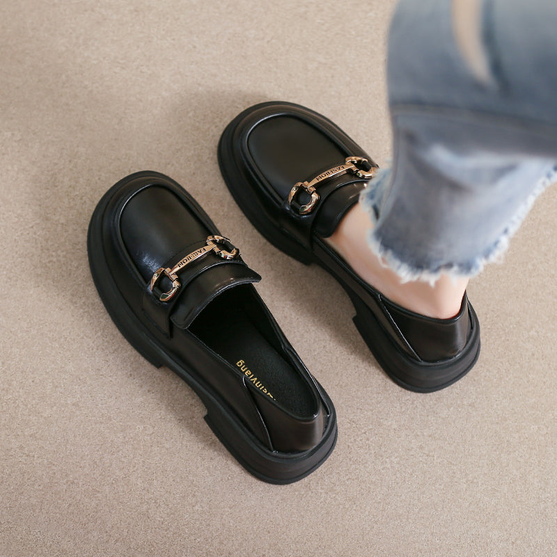 Women Minimalist Soft Casual Chain Loafers Newgew Shoes