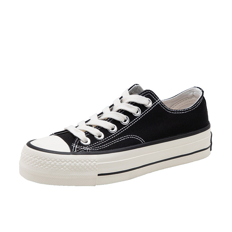 Trendy Beautiful Women's Evergreen Engraved Platform Canvas Shoes Newgew