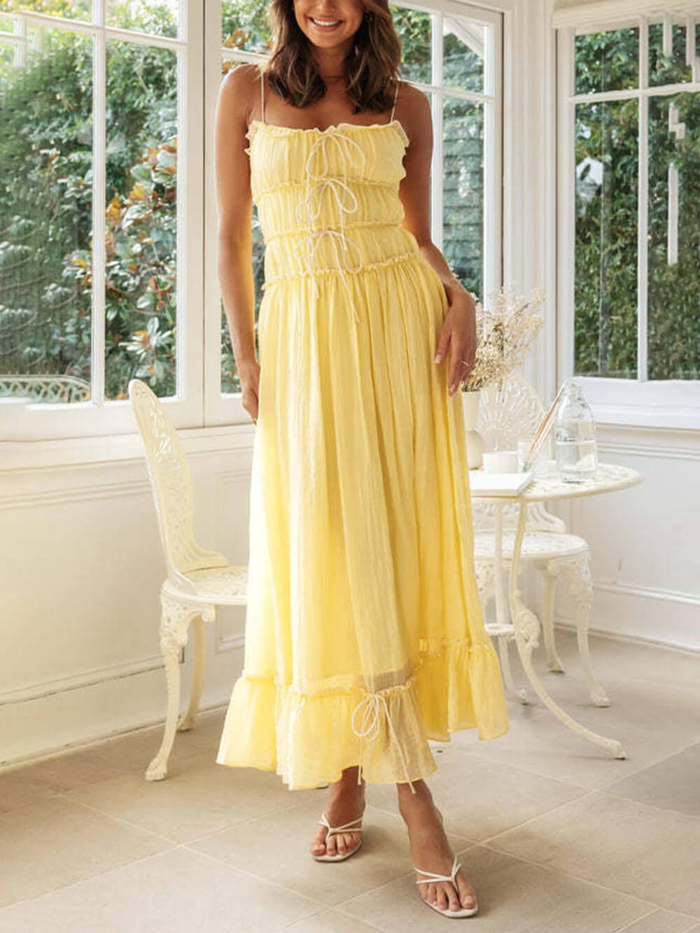 Elegant Off-Shoulder Strap Patchwork Dress Newgew Dresses