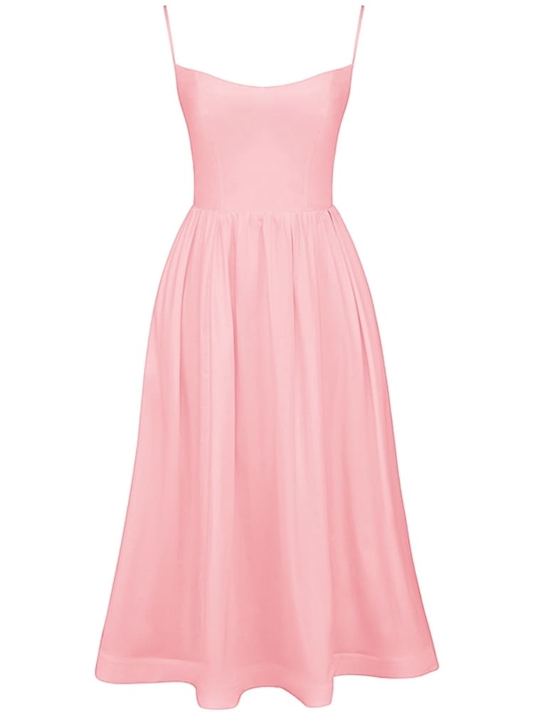 Rose Pink Cotton Corset Sundress Newgew Dresses