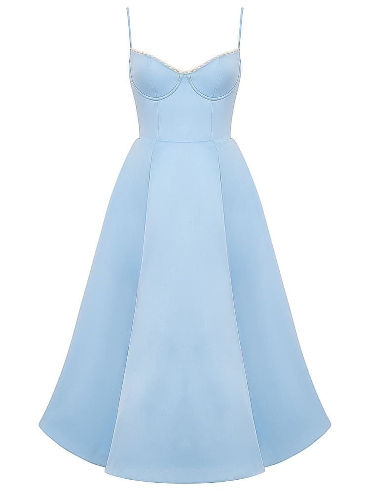 Cinderella Blue Tulle Midi Dress Newgew Dresses