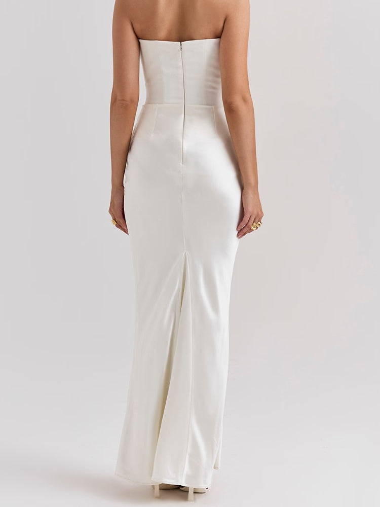 Ivory Strapless Corset Dress Newgew Dresses