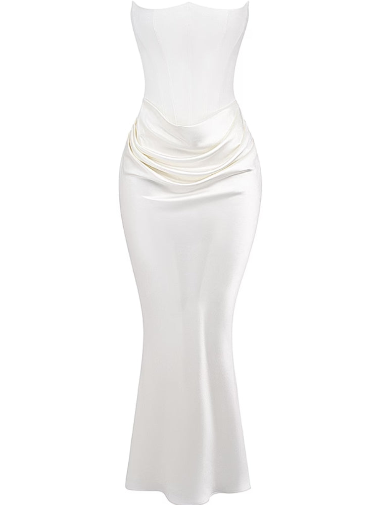 Ivory Strapless Corset Dress Newgew Dresses