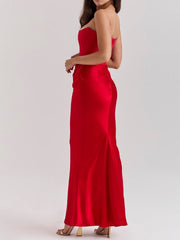 Scarlet Strapless Corset Maxi Dress Newgew Dresses