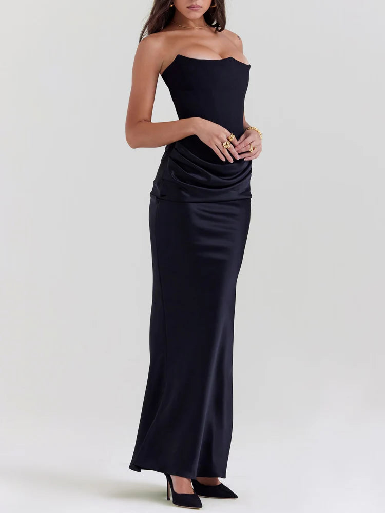 black strapless co chromosome dress Newgew Dresses