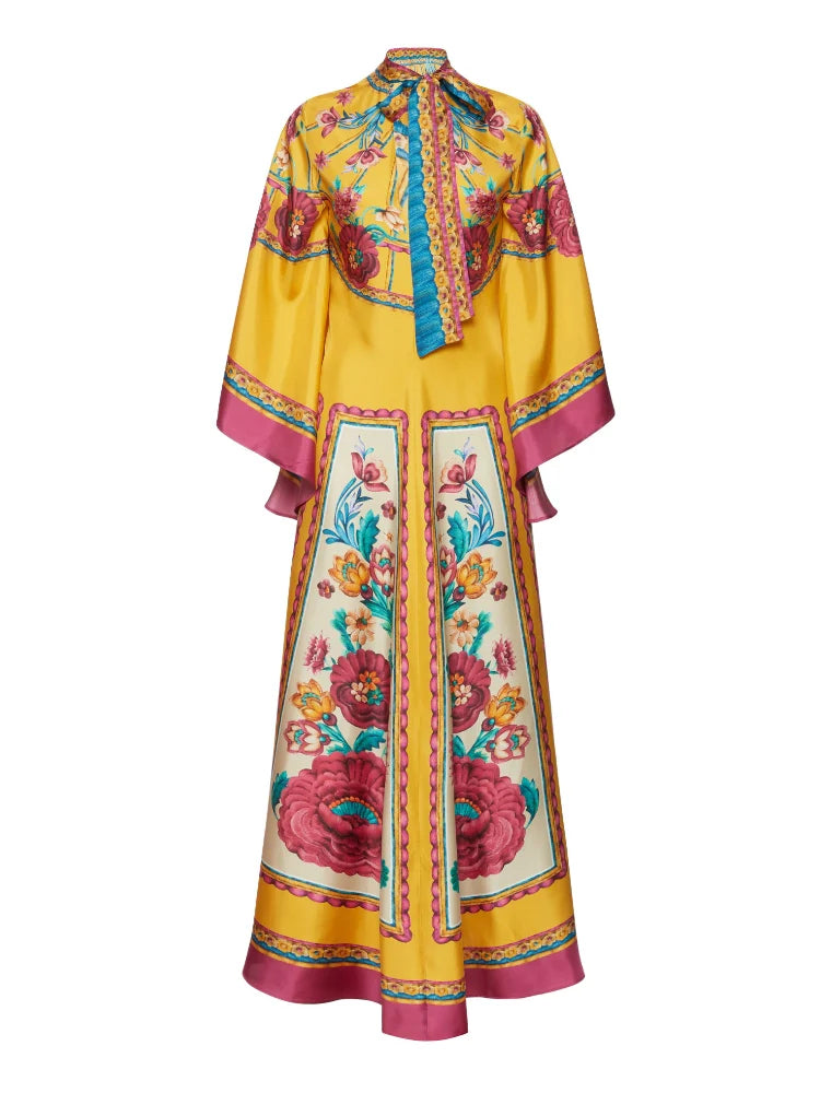 Magnifico Printed Maxi Dress - Marigold Newgew Dresses