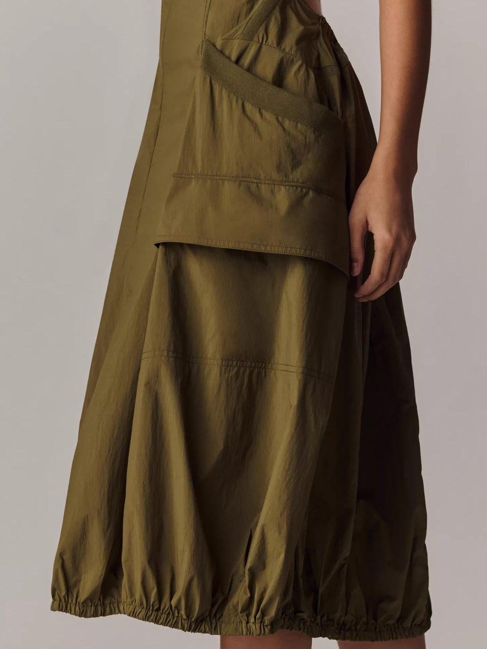 Daily Practice Fastpack Bubble-Hem Midi Dress Newgew Dresses