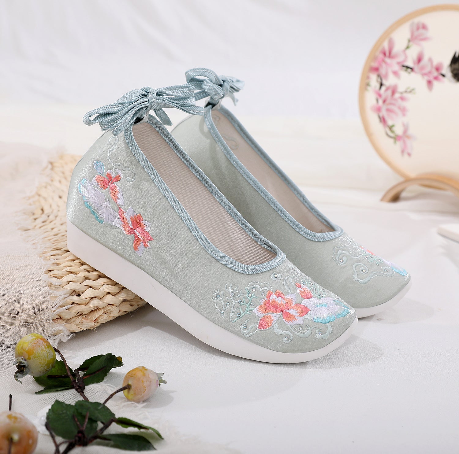 For Han Chinese Clothing Round Head Female Canvas Shoes Newgew