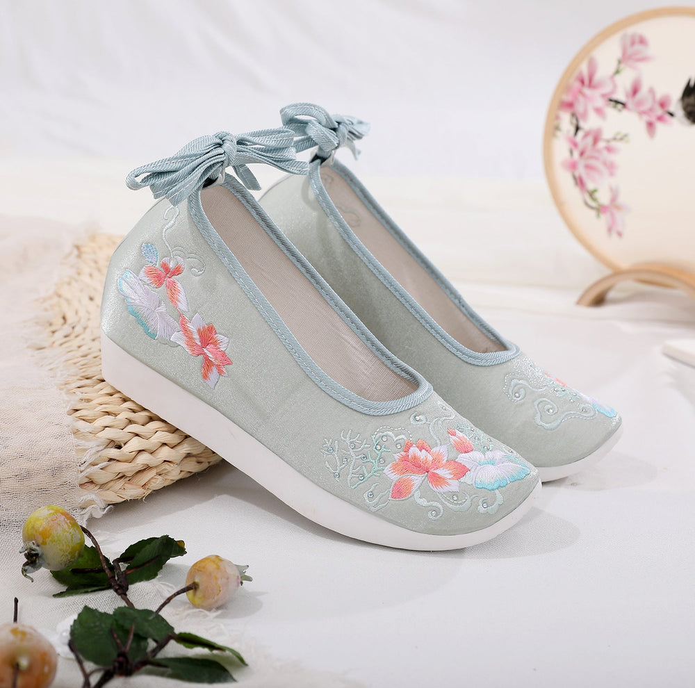 For Han Chinese Clothing Round Head Female Canvas Shoes Newgew