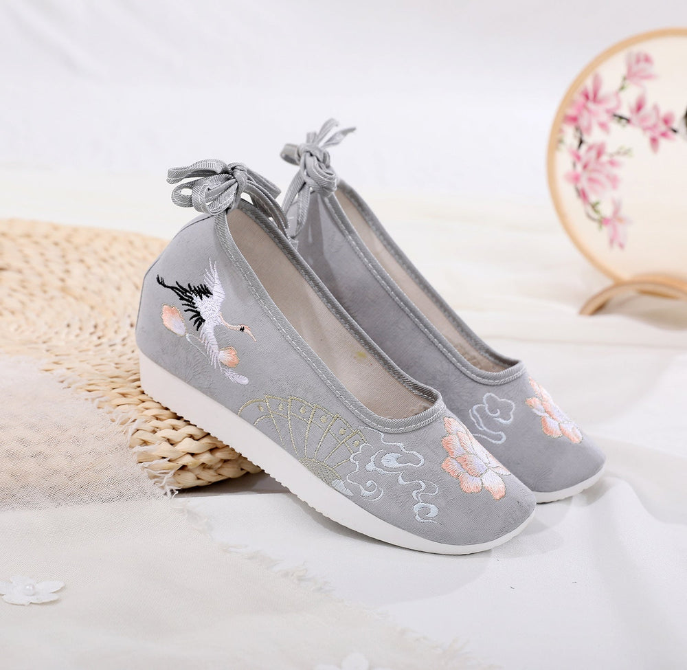 For Han Chinese Clothing Round Head Female Canvas Shoes Newgew