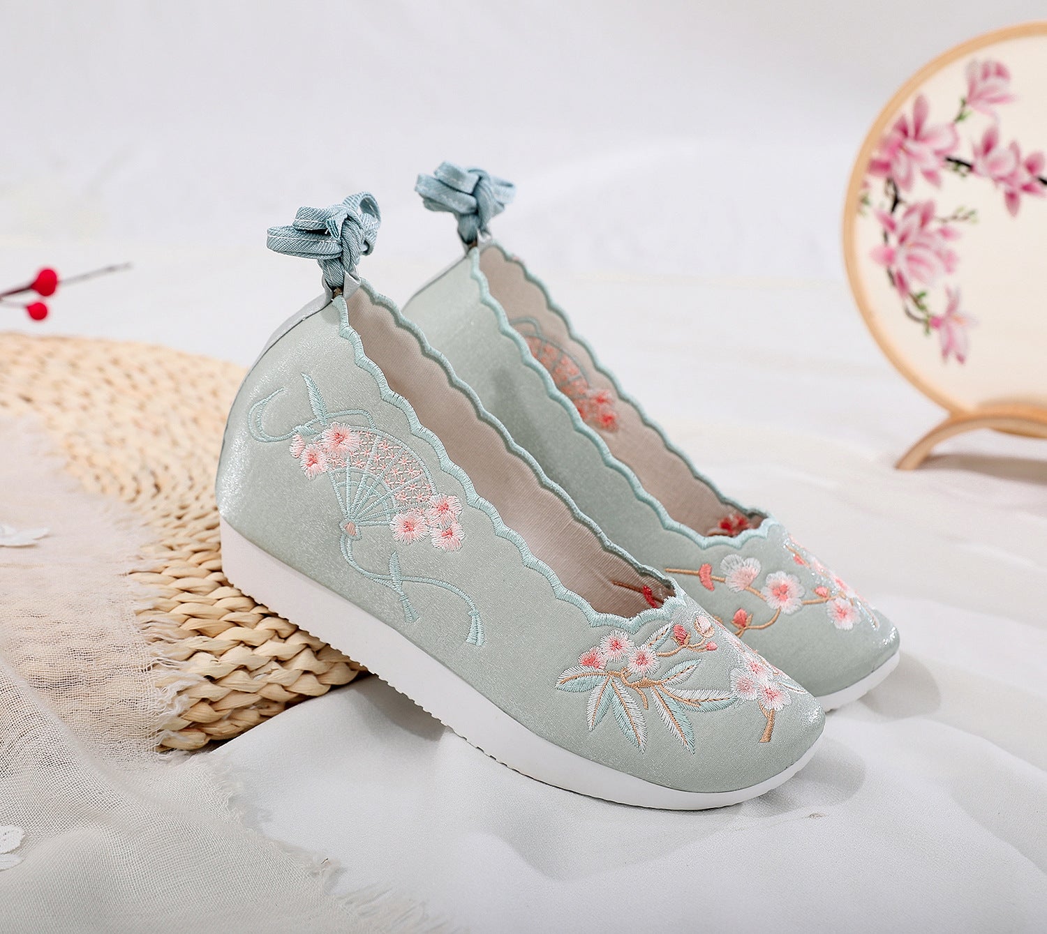 For Han Chinese Clothing Round Head Female Canvas Shoes Newgew