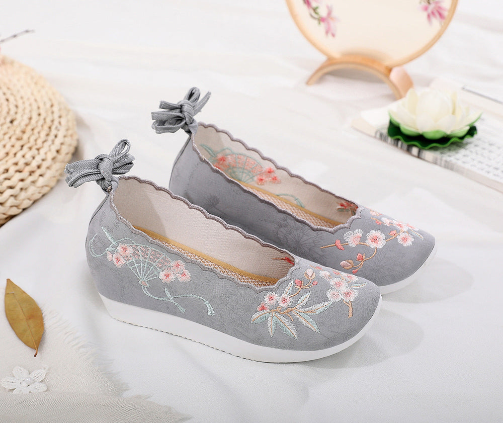 For Han Chinese Clothing Round Head Female Canvas Shoes Newgew