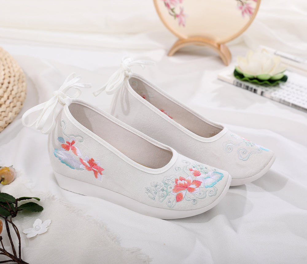 For Han Chinese Clothing Round Head Female Canvas Shoes Newgew