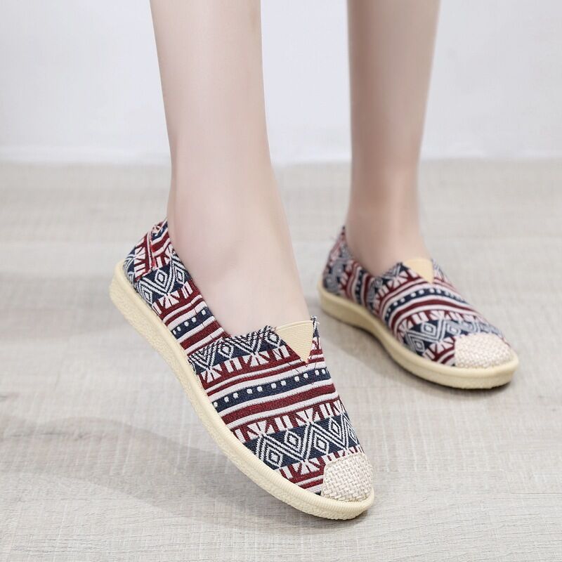 Style Breathable Slip-on Flat Soft Canvas Shoes Newgew