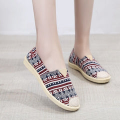 Style Breathable Slip-on Flat Soft Canvas Shoes Newgew