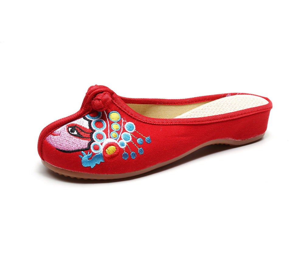 Women's Chinese Style National Essence Facial Makeup Dan Canvas Shoes Newgew