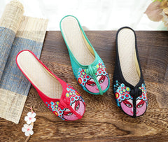 Women's Chinese Style National Essence Facial Makeup Dan Canvas Shoes Newgew