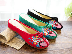 Women's Chinese Style National Essence Facial Makeup Dan Canvas Shoes Newgew