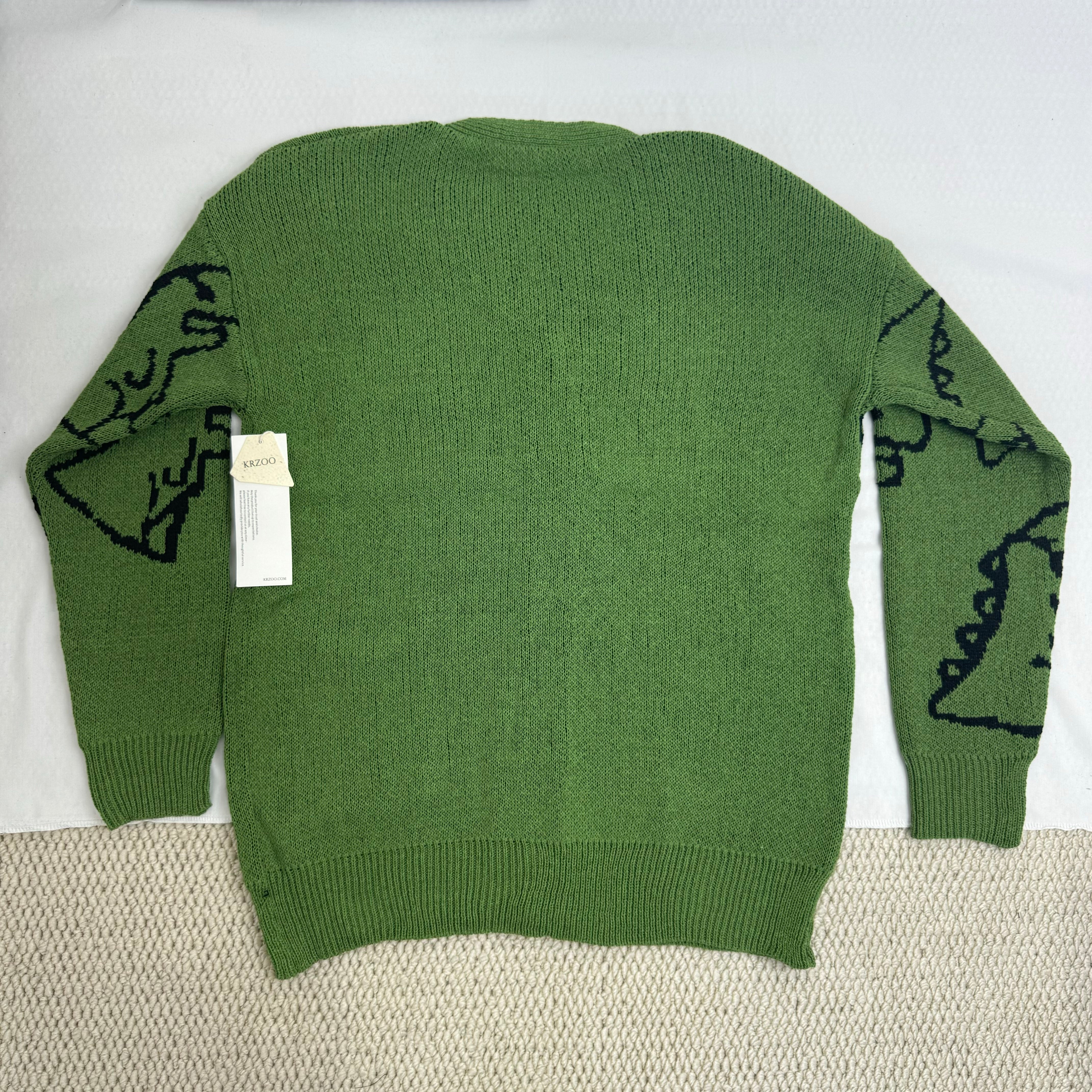 Street Cartoon Cardigan Sweater PinTow
