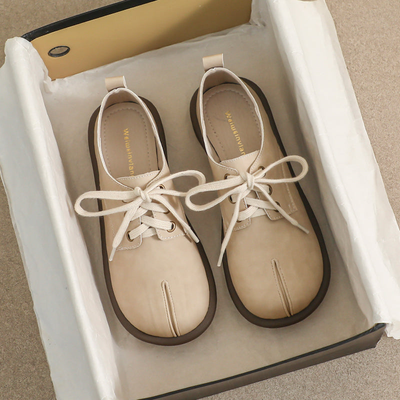 Women Retro Minimalist Flat Casual Shoes Newgew Shoes