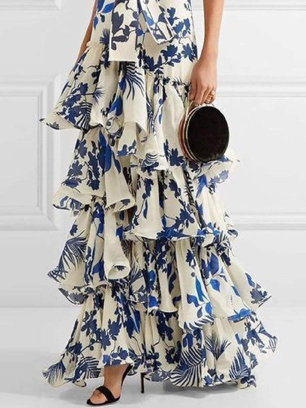 Lace-Up Lolita Swing Skirt Maxi Dress Newgew Dresses