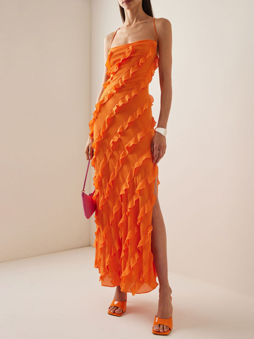 Wood Ear Skirt Slit Maxi Dress Newgew Dresses