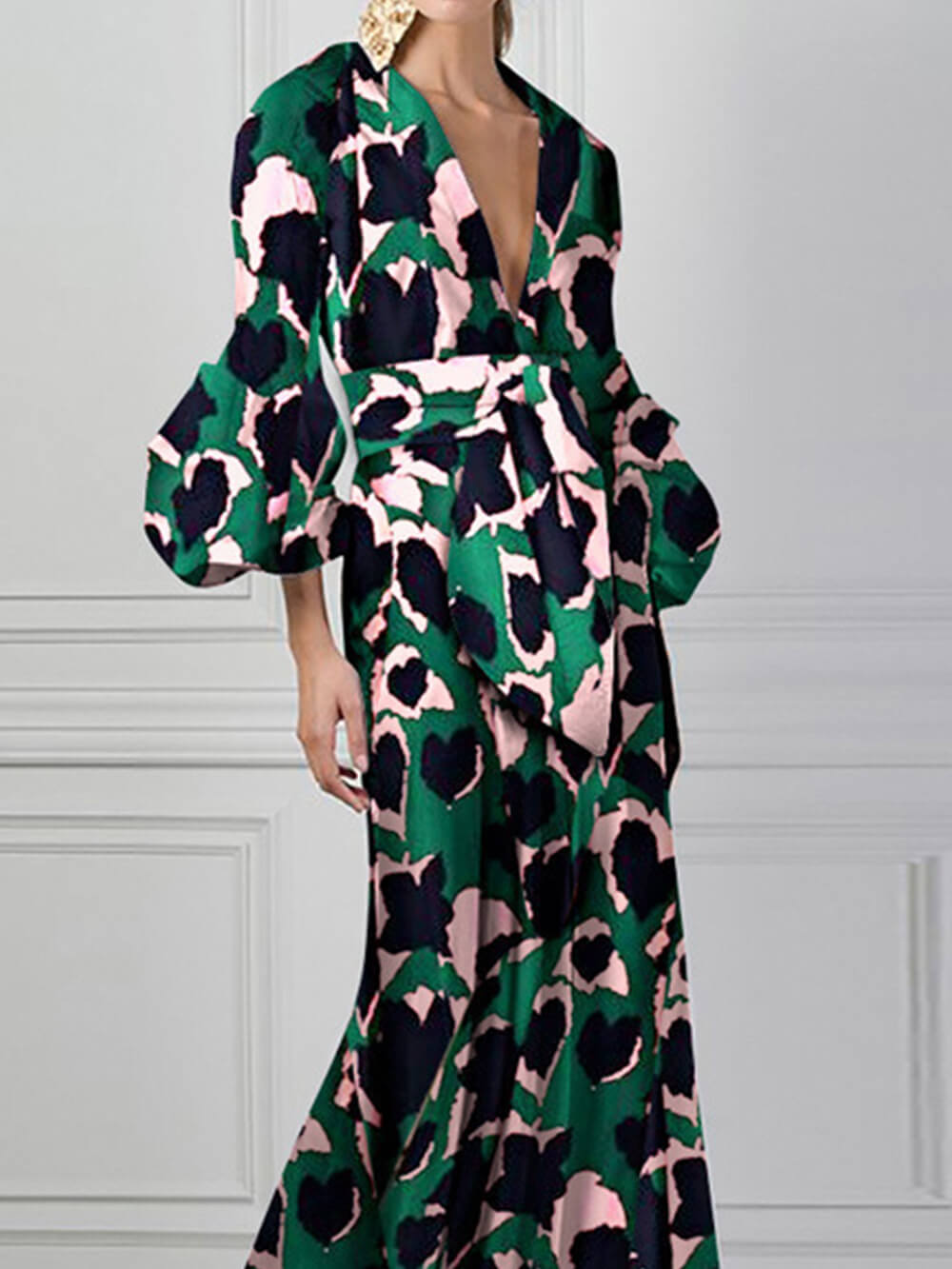 V-Neck Maxi Dress Newgew Dresses
