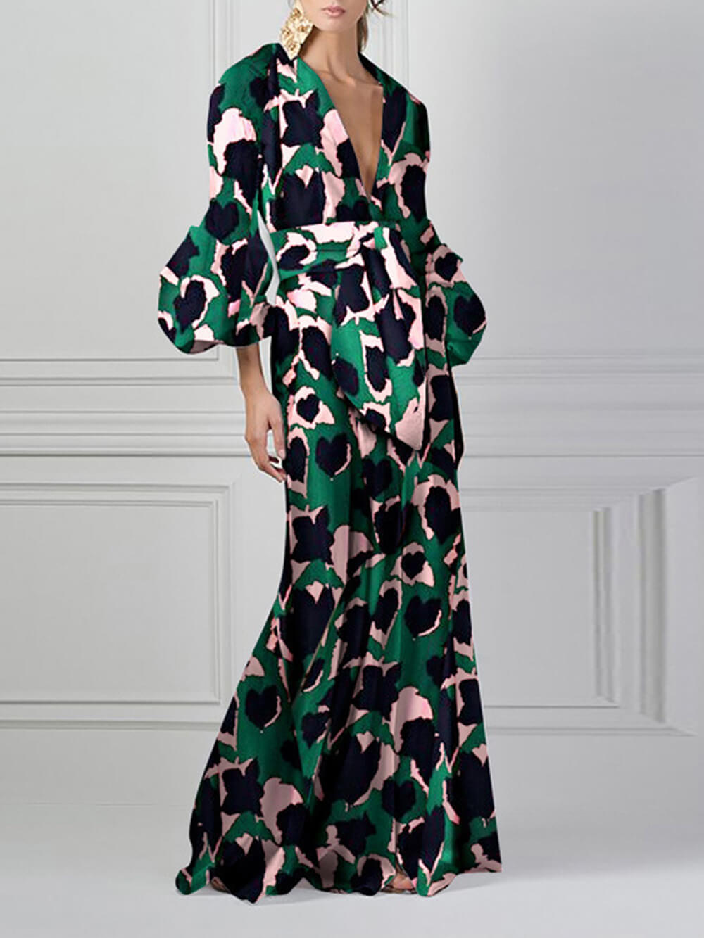 V-Neck Maxi Dress Newgew Dresses