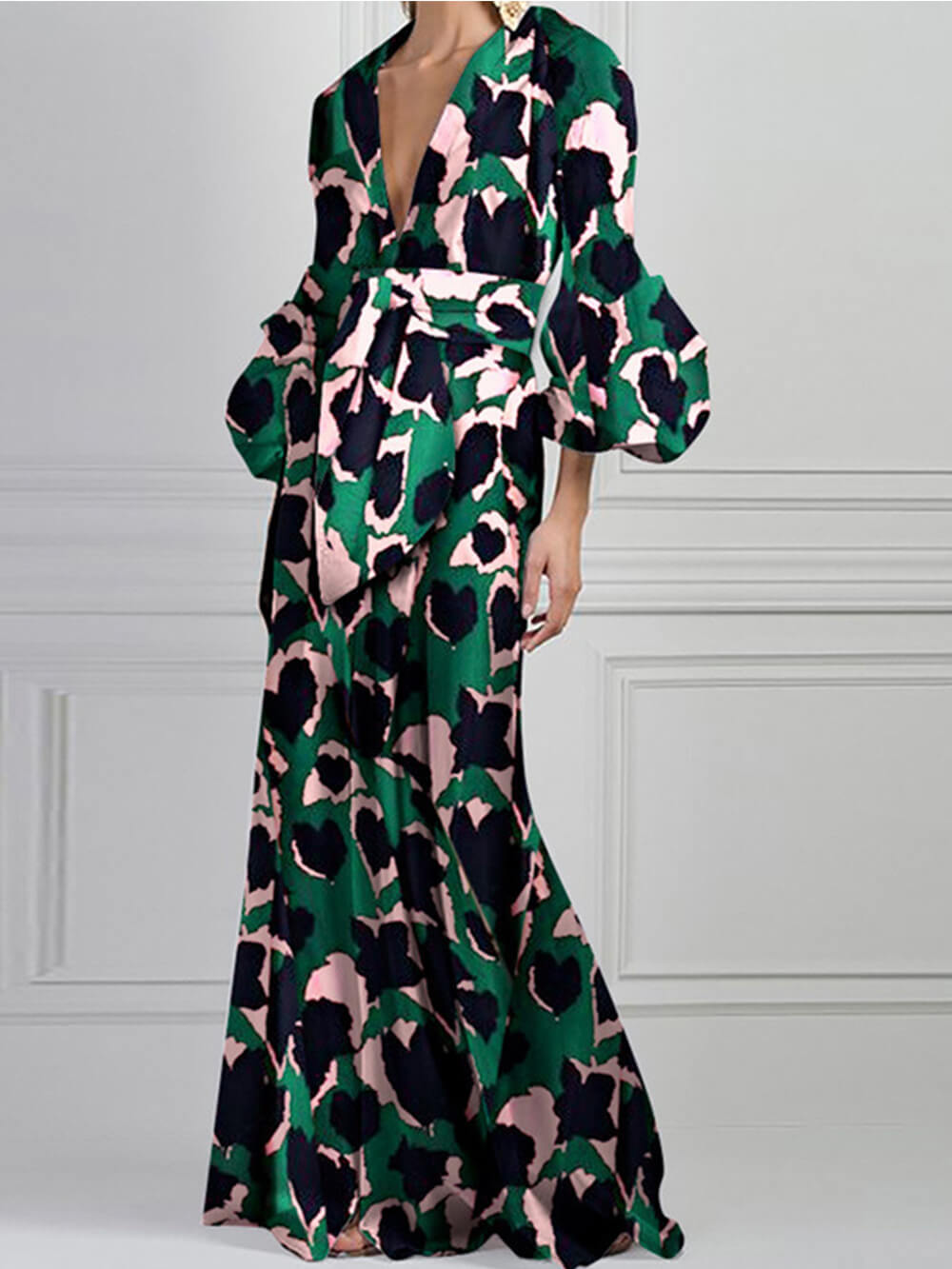 V-Neck Maxi Dress Newgew Dresses