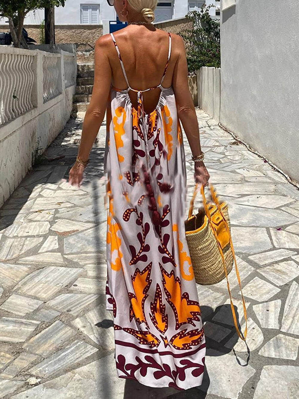 Ethnic Printed Loose Cami Dress Newgew Dresses