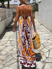 Ethnic Printed Loose Cami Dress Newgew Dresses